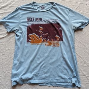 Friend or Foe Tee w/ Miles Davis graphic. Size L